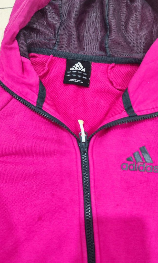 Dark pink hotsell adidas hoodie