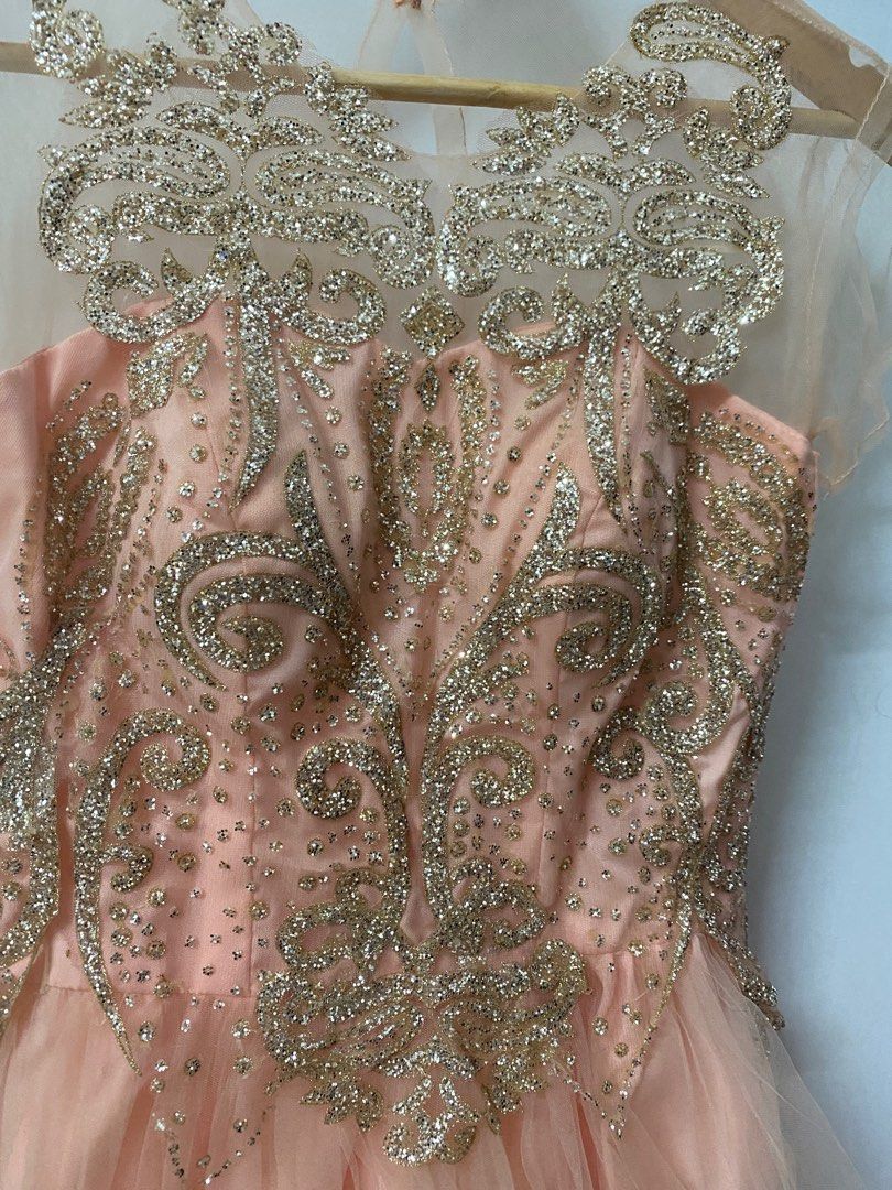 Peach cocktail dress for wedding new arrivals