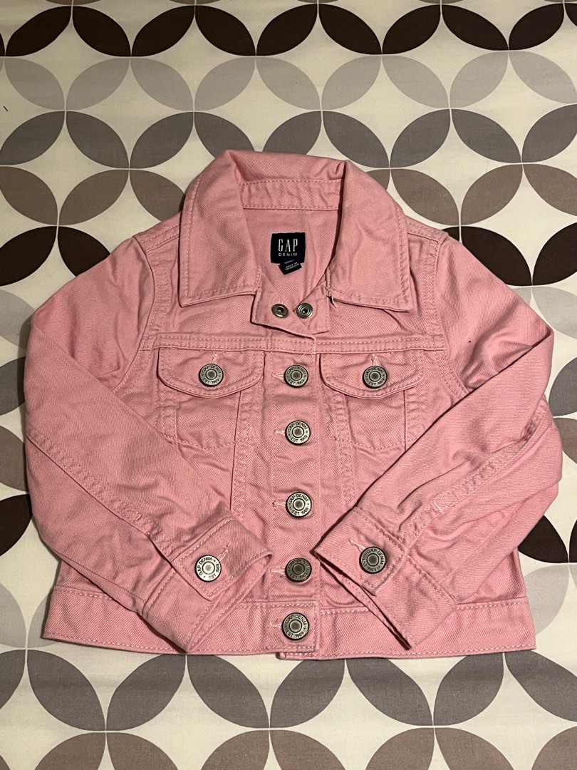 Gap pink denim jacket on sale