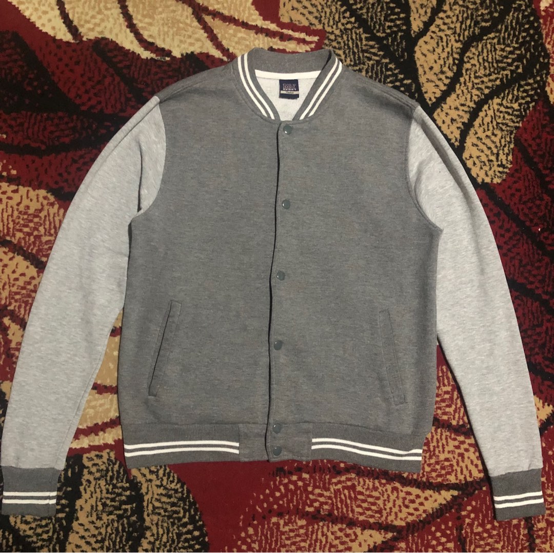 PLAIN VARSITY JACKET, Men's Fashion, Coats, Jackets and Outerwear on