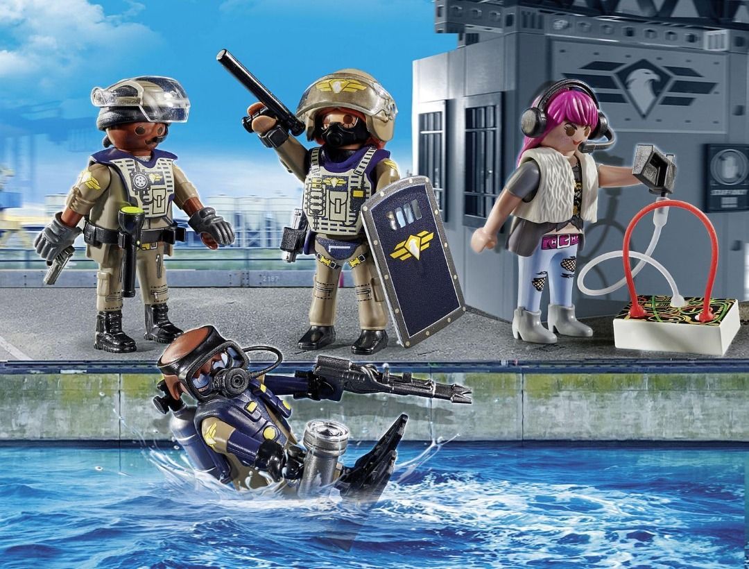 Playmobil 71146 Tactical Unit Figure Set, Hobbies & Toys, Toys