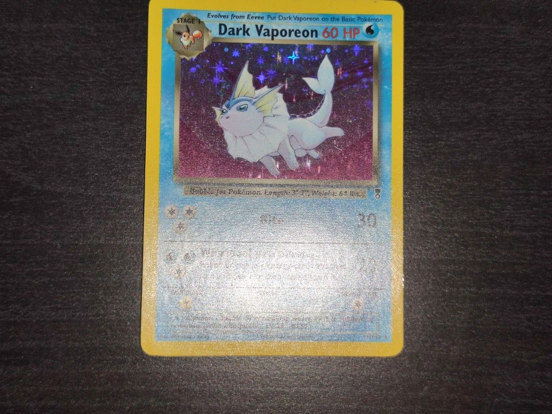 Pokemon Dark Vaporeon 9/110 Legendary Collection Holo Rare, Hobbies & Toys, Toys & Games on Carousell Pokemon Dark Vaporeon 9/110 Legendary Collection Holo Rare, Hobbies & Toys, Toys & Games on Carousell