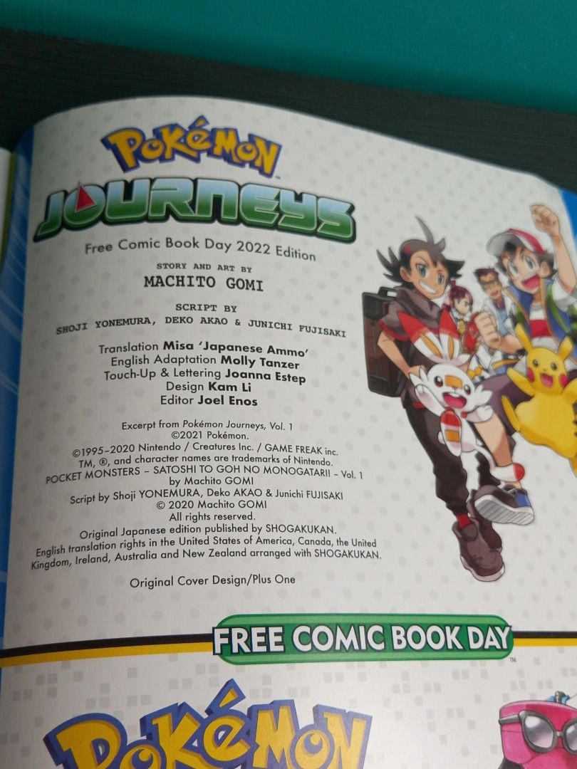 JAN220045 - FCBD 2022 POKEMON JOURNEYS POKEMON ADVENTURES XY - Free Comic  Book Day