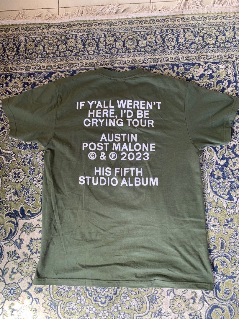 Post Malone Concert Merchandise Shirt, Men's Fashion, Tops & Sets
