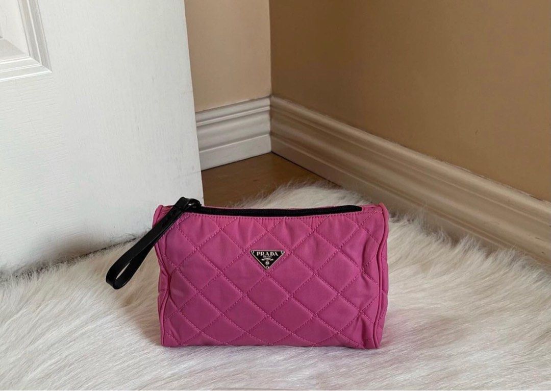 Prada, Bags, Prada Hot Pink Fushia Mini Drawstring Nylon Bag Authentic  Prada With Tags