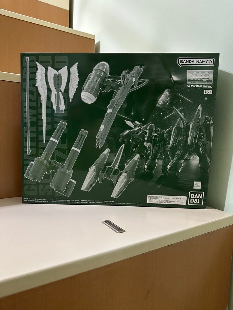Premium Bandai Gundam MG 1/100 GUNNER WIZARD/SLASH WIZARD/BLAZE WIZARD SET (Category: Gundam Model Kits) located in Singapore. Submitted by ponchelley (Listing ID 1221801884, Image 1). Description: Ready stock set content: ・ Blaze Wizard set ・Gunner wizard set ・ Slash wizard set ・A set of armed parts for Slash Wizard ・Water Decal Suggested Items *MG 1/100 Gundam Astray Out frame D" (Separate Sold by Premium Bandai) *MG 1/100 Eclipse Gundam" (Sepa