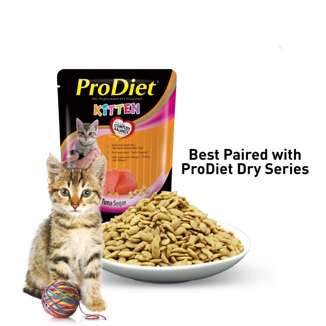 Prodiet Kitten Tuna 85gx48 1 box Pet Supplies Pet Food on