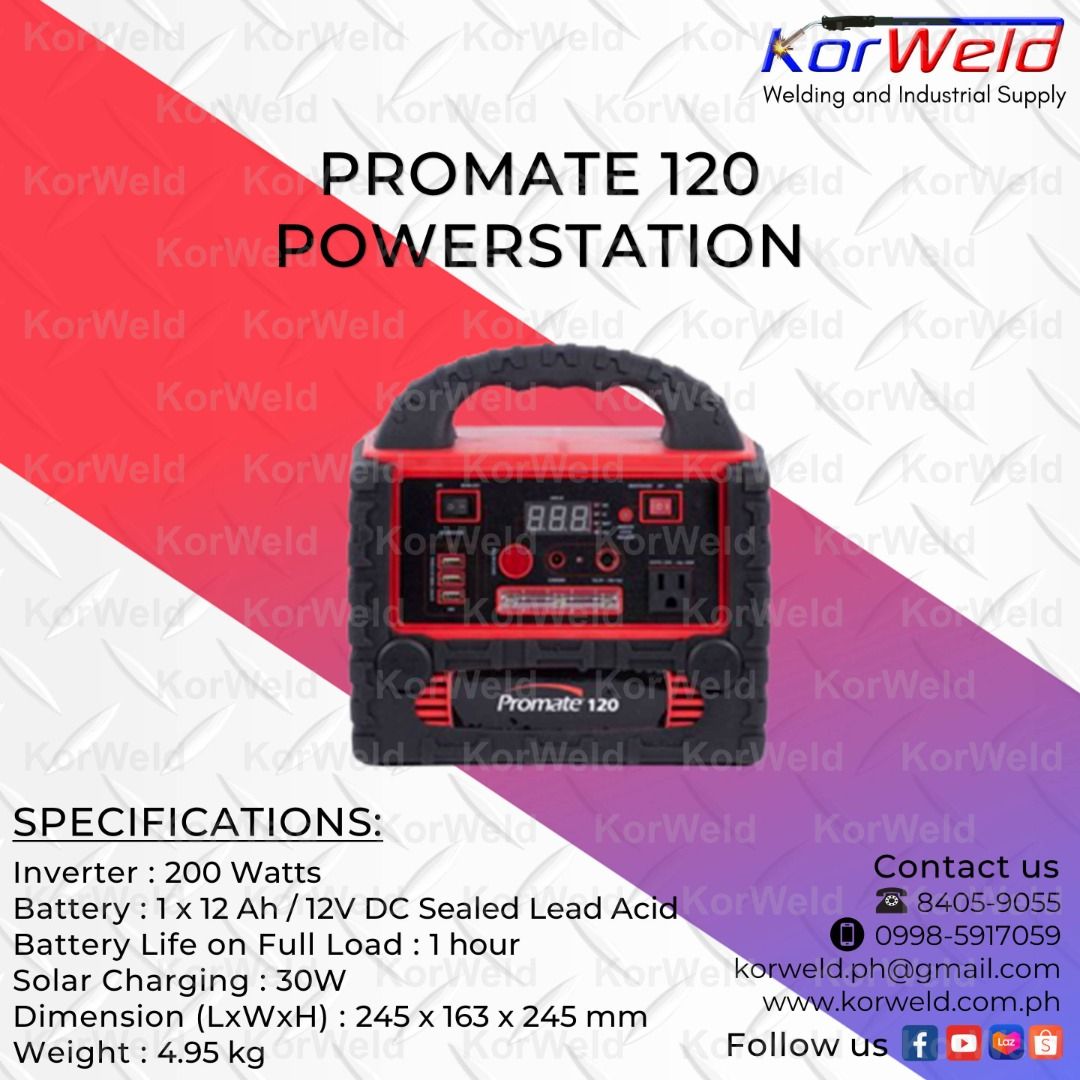 Promate 120 Powerstation, Commercial & Industrial, Construction Tools ...