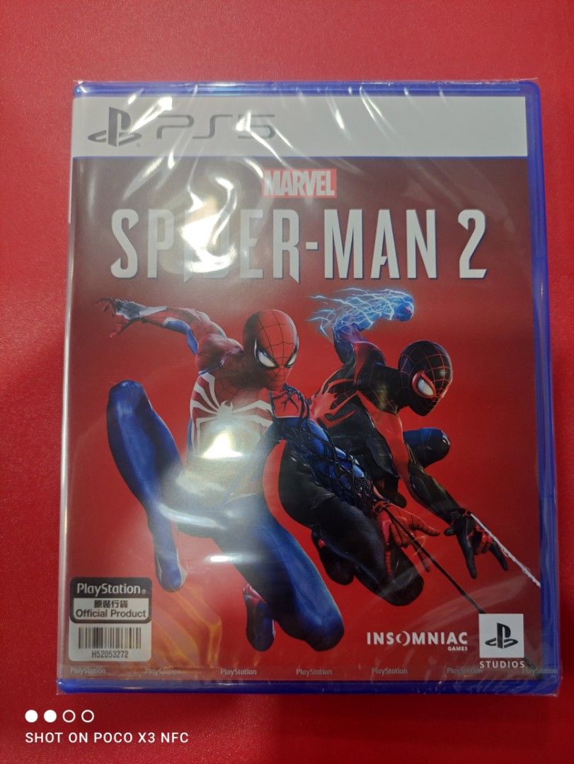 PS5 MARVEL SPIDERMAN 2 (Category: PlayStation) located in Makati City. Submitted by yomyom_onlineshop (Listing ID 1261041233, Image 1). Description: For Sale Only Brandnew Sealed No To trade/SWAP Delivery within the day Taguig Market Market Can book Via lalamove Less Time Less Effort Cod,Gcash,Banktransfer.