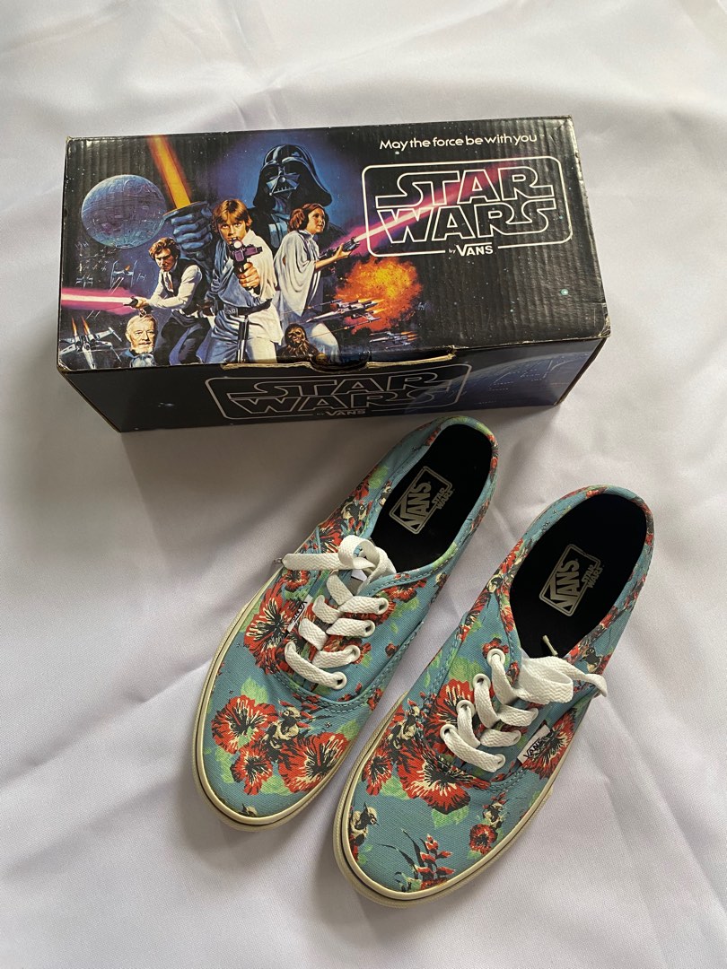 RARE Authentic Star Wars Collection Vans Shoes Yoda Aloha size