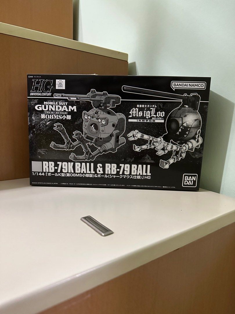 [Ready stock] Bandai Gundam HGUC 1/144 RB-79K BALL K-TYPE & RB-79 (Category: Gundam Model Kits) located in Singapore. Submitted by ponchelley (Listing ID 1221971763, Image 1). Description: Premium Bandai Gundam.