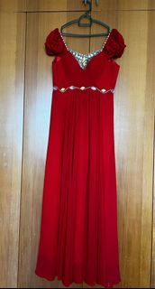 Red gown