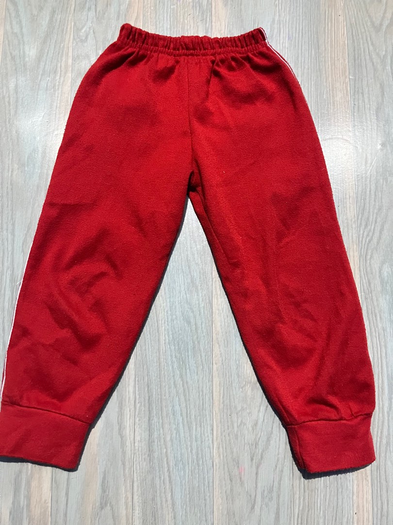 Red Jogging Pants, Babies & Kids, Babies & Kids Fashion on Carousell