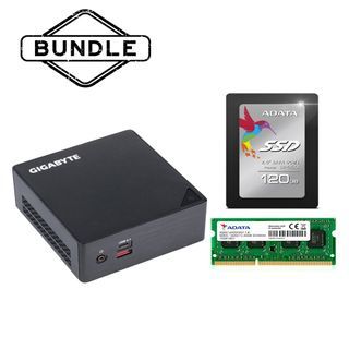REFURBISHED GIGABYTE GB-BSi3H-6100 MINI PC with STORAGE ADATA SP550 120GB and MEMORY ADDS1600W8G11-B 8GB 1600 - Bundle (BRIX6)