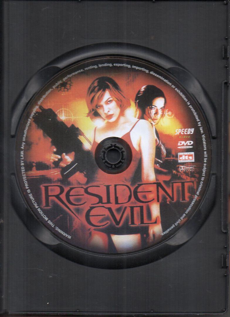 Resident Evil ***original dvd*** (Category: CDs & DVDs) located in Imus. Submitted by armcjay (Listing ID 1227329739, Image 2). Description: This is a pre-owned, authentic item, from my own DVD collection. The disk may contain minor scratches, marks or dirt, and is playable with commercial DVD players and computers. I don't sell defective item here. No return / no exchange..