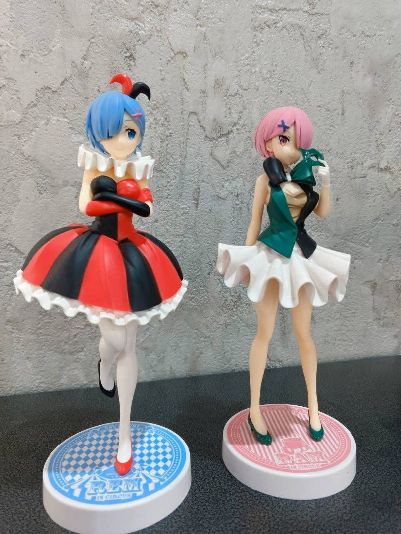 ReZero Rem and Ram Pair Figure Circus Theme, Hobbies & Toys, Memorabilia & Collectibles, Fan