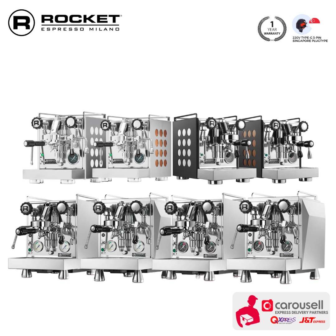 Rocket Home Espresso Machine Appartamento Serie Nera TCA, Cronometro