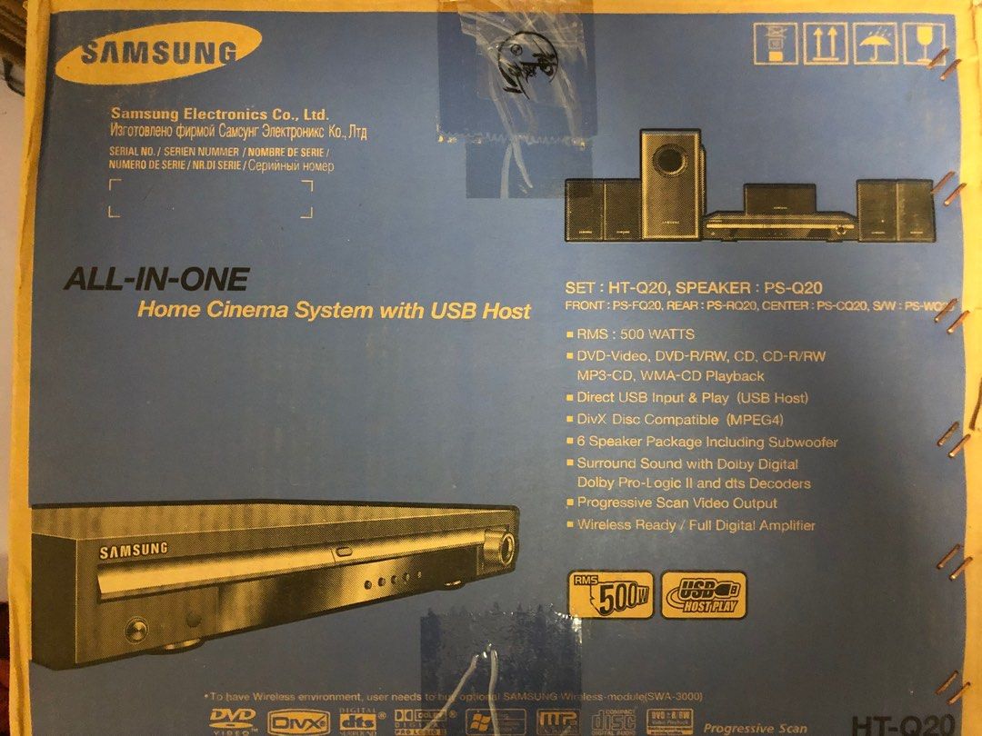Samsung HTQ20 Home Theater System, 音響器材, Soundbar、揚聲器、藍牙喇叭、耳擴 Carousell