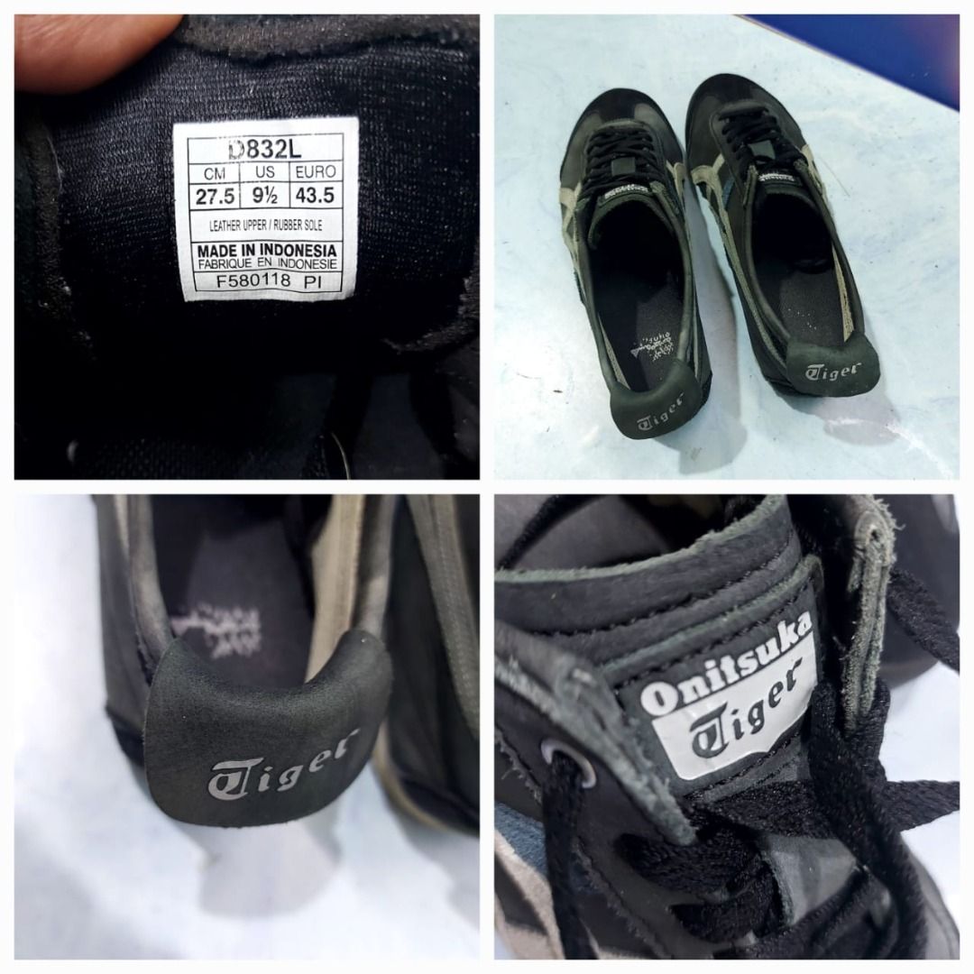 Sepatu Onitsuka Tiger Mexico 66 D832L Grey size 43 5