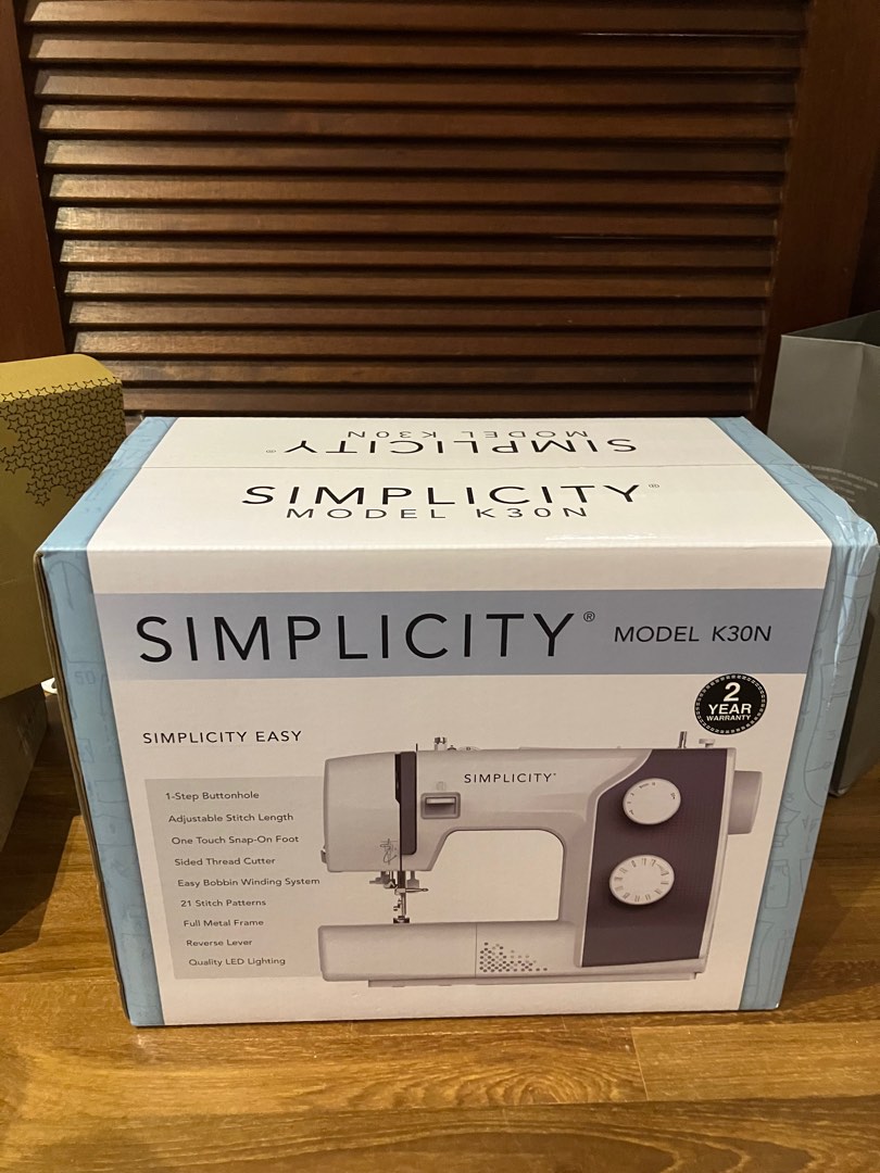 Simplicity Sewing Machine K30N White