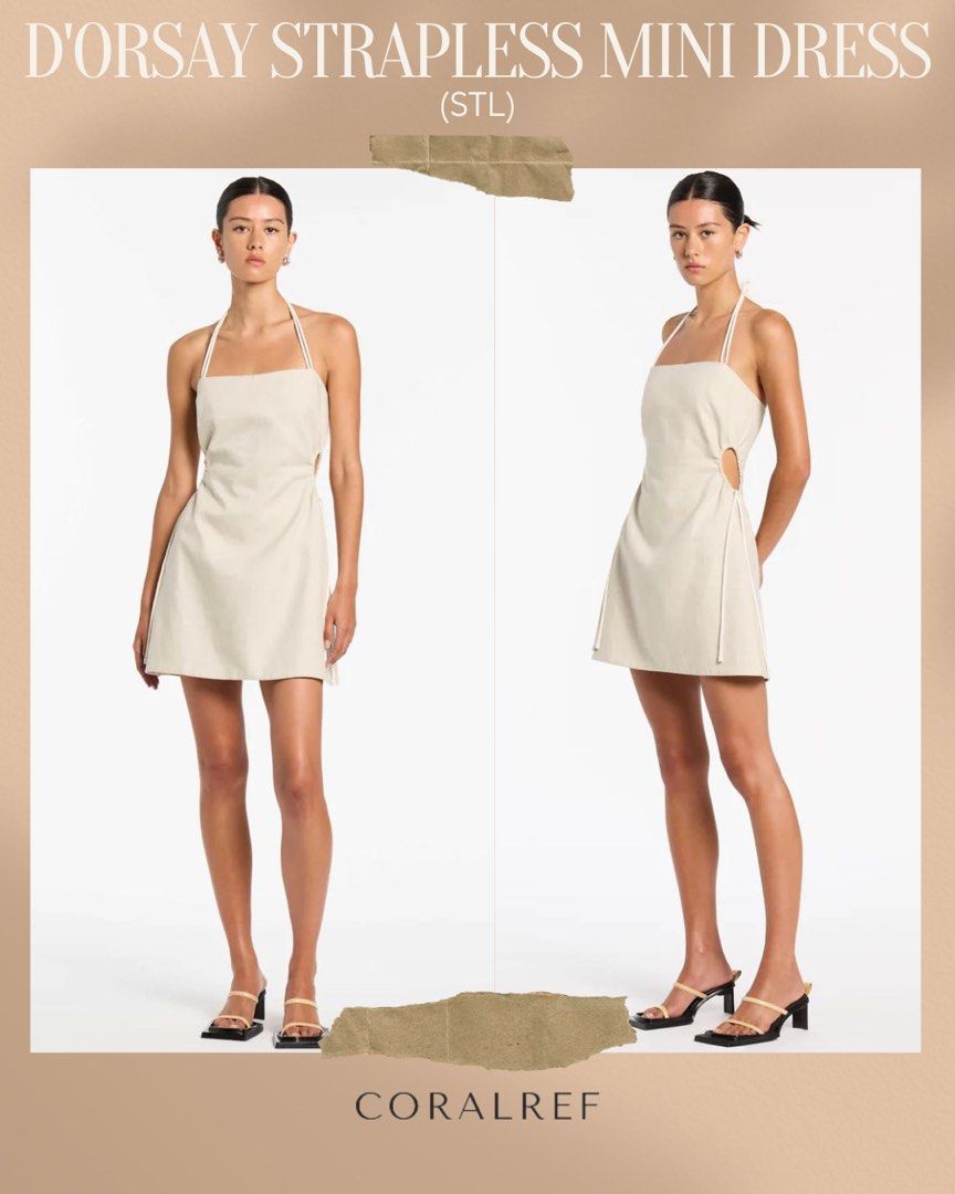 Sir The Label D orsay Strapless Mini Dress