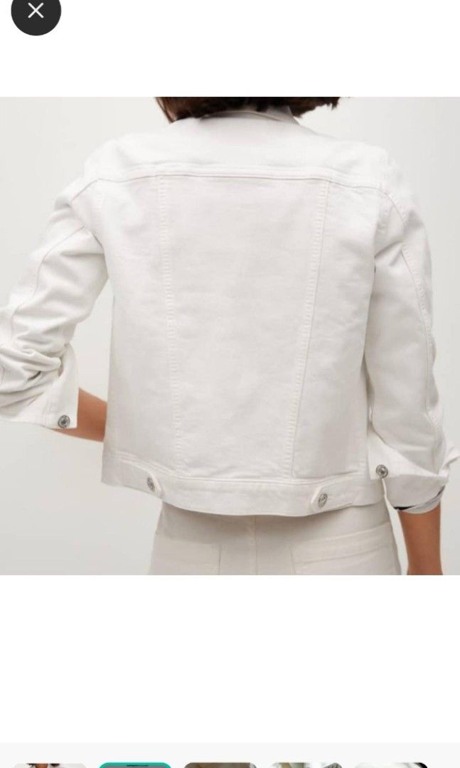 SizeXS Mango white denim jacket