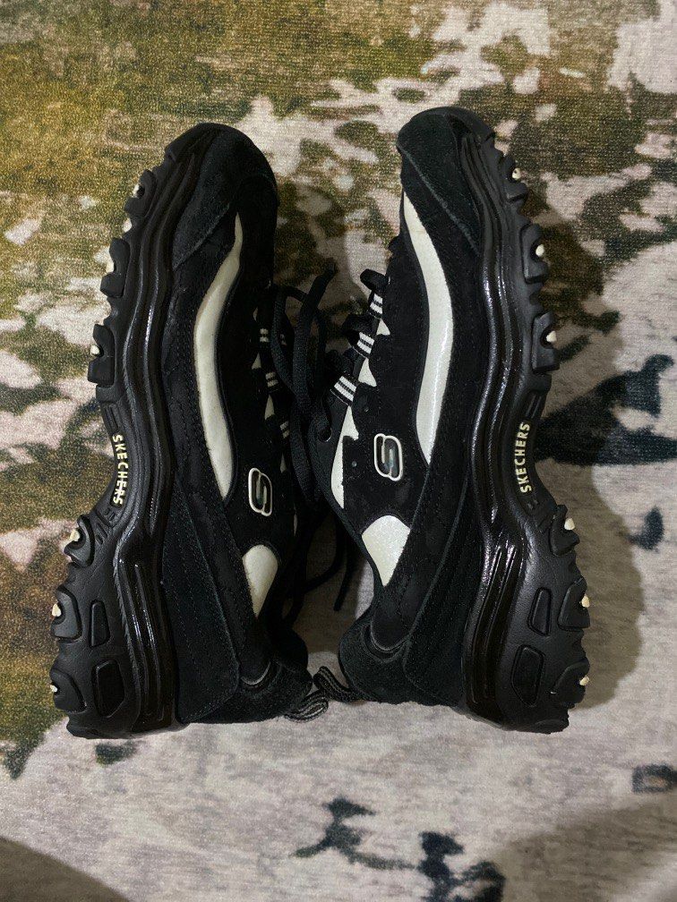 Skechers d hot sale lite black