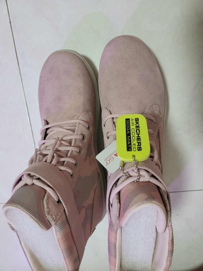 Pink skechers boots sale