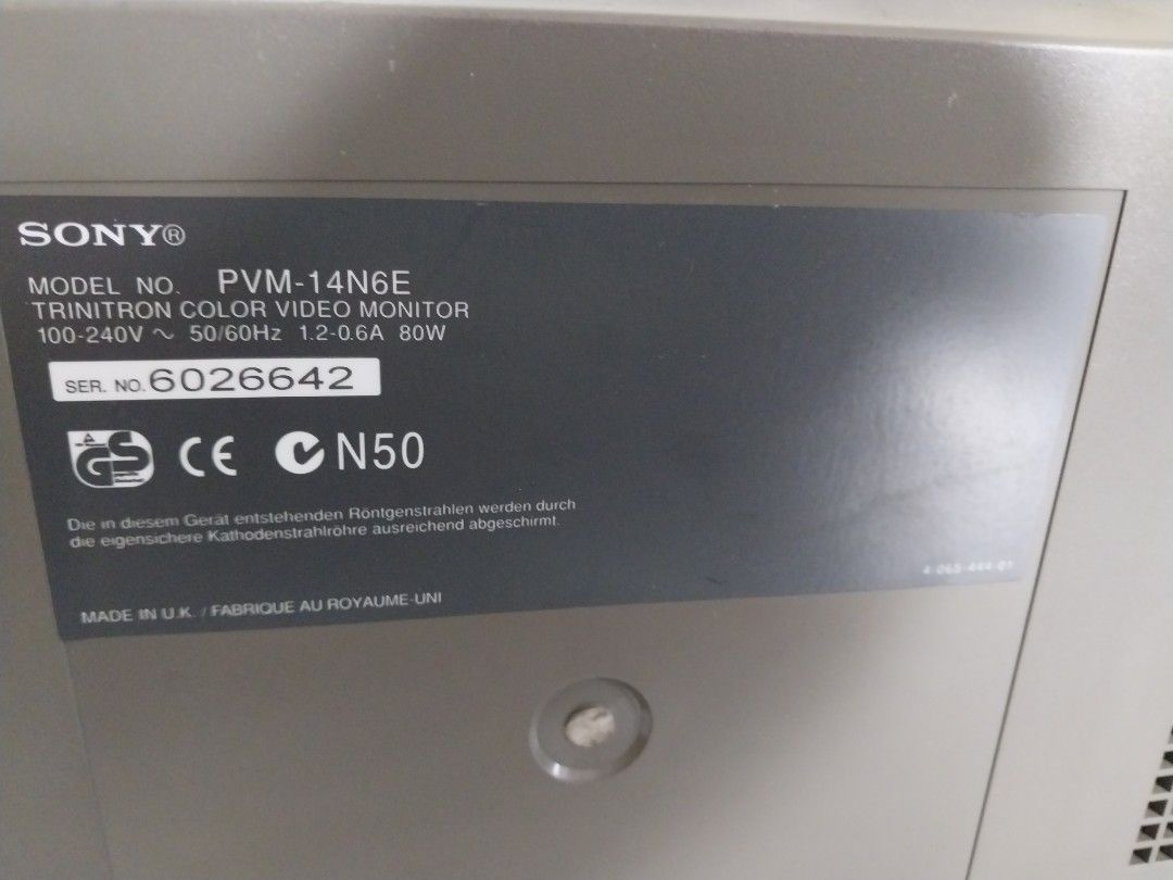 Sony PVM 14n5u broadcast monitor, Computers & Tech, Desktops on Carousell