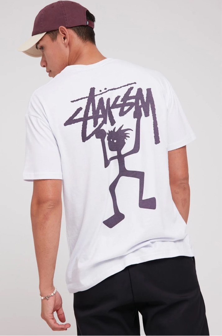 Stussy Rasta Man 50/50 Short Sleeve Tee, 他的時尚, 上身及套裝, T恤