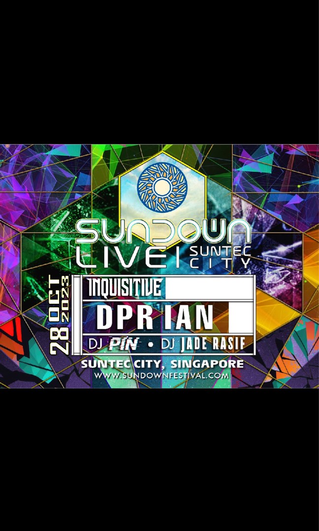 Sundown Live 28/10 GA Ticket, Tickets & Vouchers, Event Tickets on