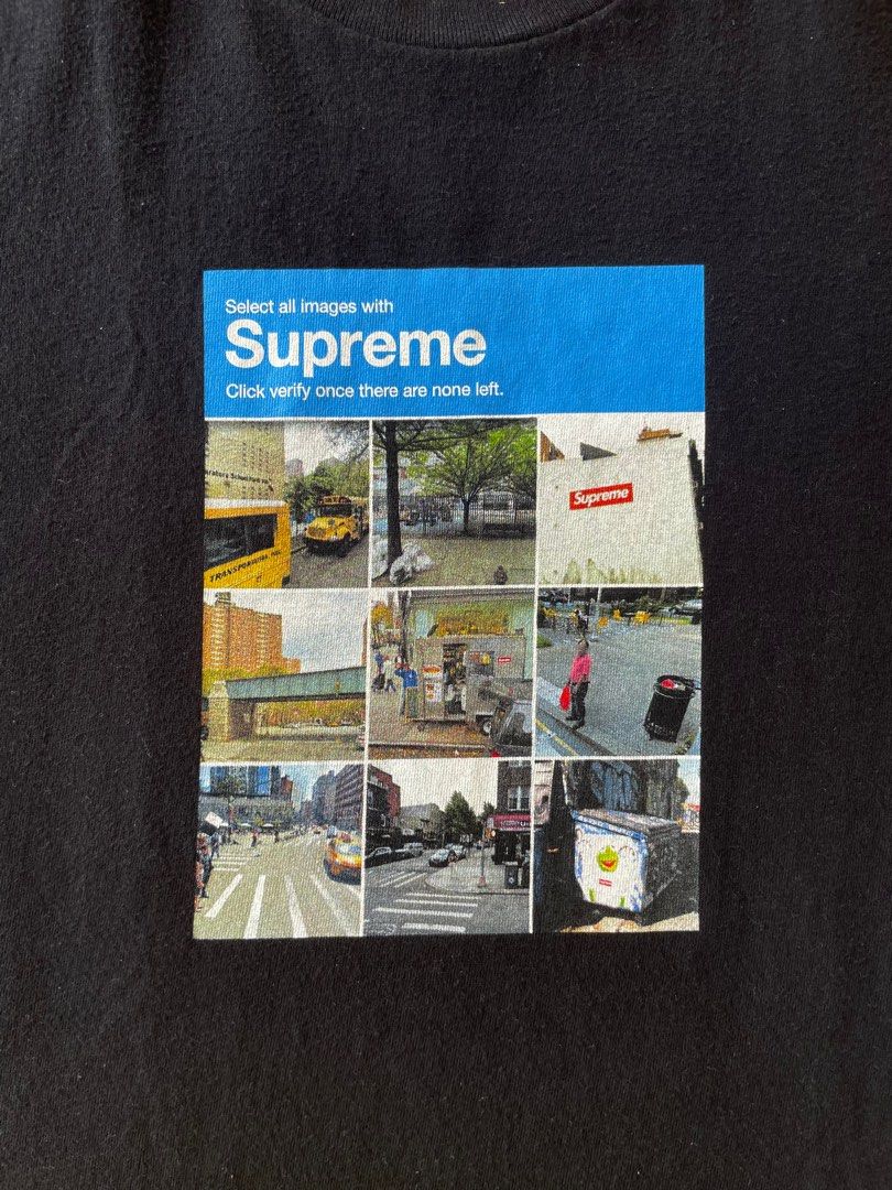 Supreme verify tee black cheap