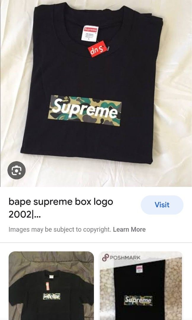 Supreme x deals bape 2002