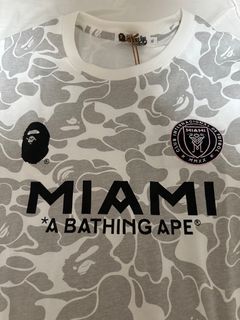 NEW Bape Inter Miami white army camouflage football soccer jersey