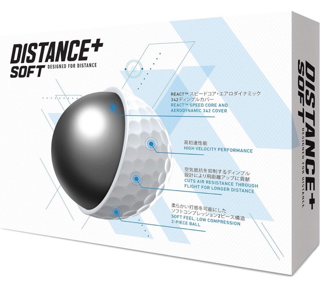 Taylormade Distance+ Soft Golf Ball, Sports Equipment, Sports & Games