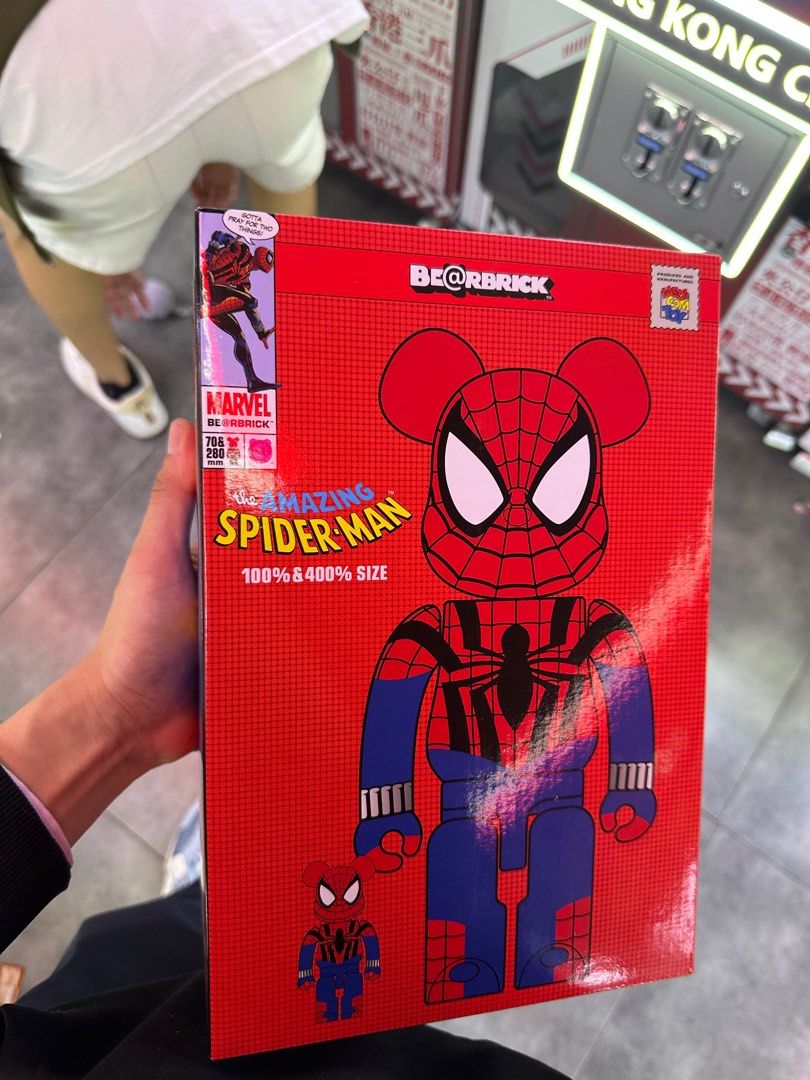 The Amazing Spider-Man Bearbrick 100% & 400% Marvel 蜘蛛俠Be