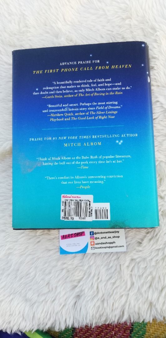 The First Phone Call from Heaven by Mitch Albom SIGNED, Hobbies & Toys ...
