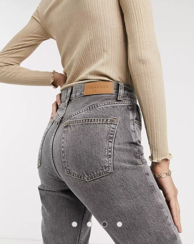 Topshop grey best sale jeans
