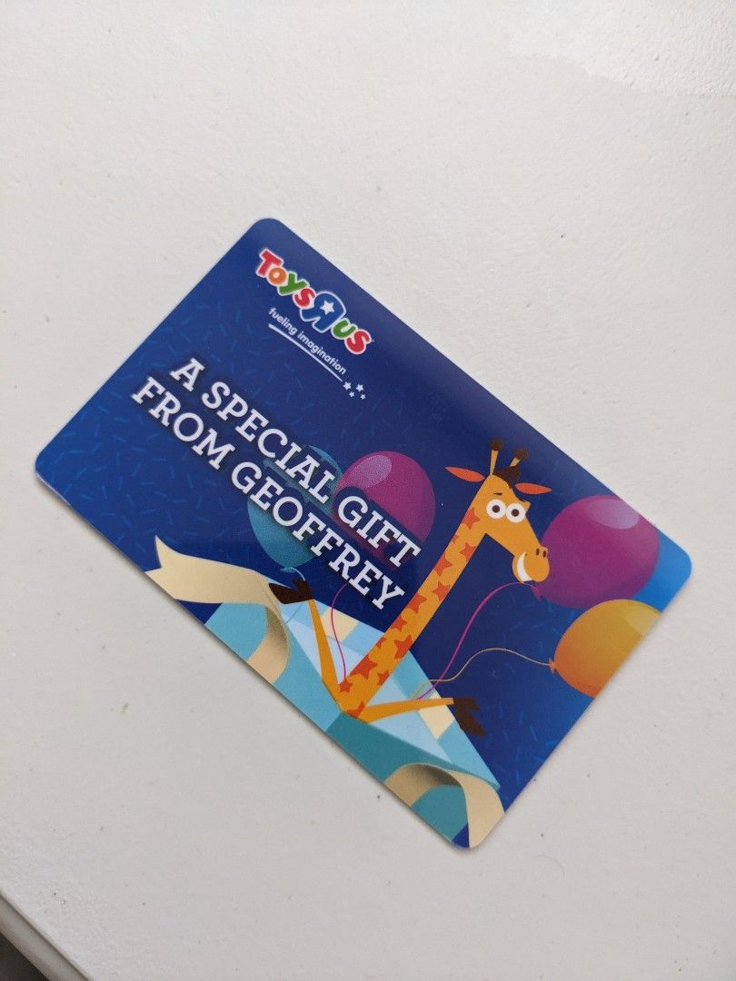 TOYS R US GIFT Card, Tickets & Vouchers, Store Credits on Carousell