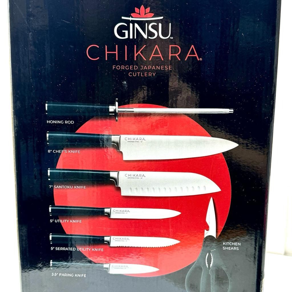 Ginsu Chikara Series Forged 8-piece Japanese Steel Knife Cutlery