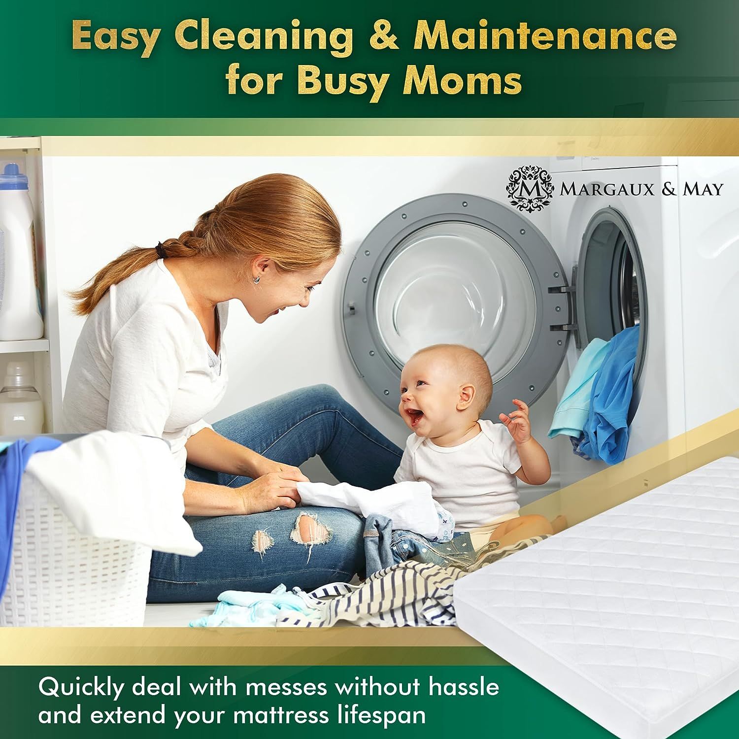 Stain protection crib mattress pad hot sale