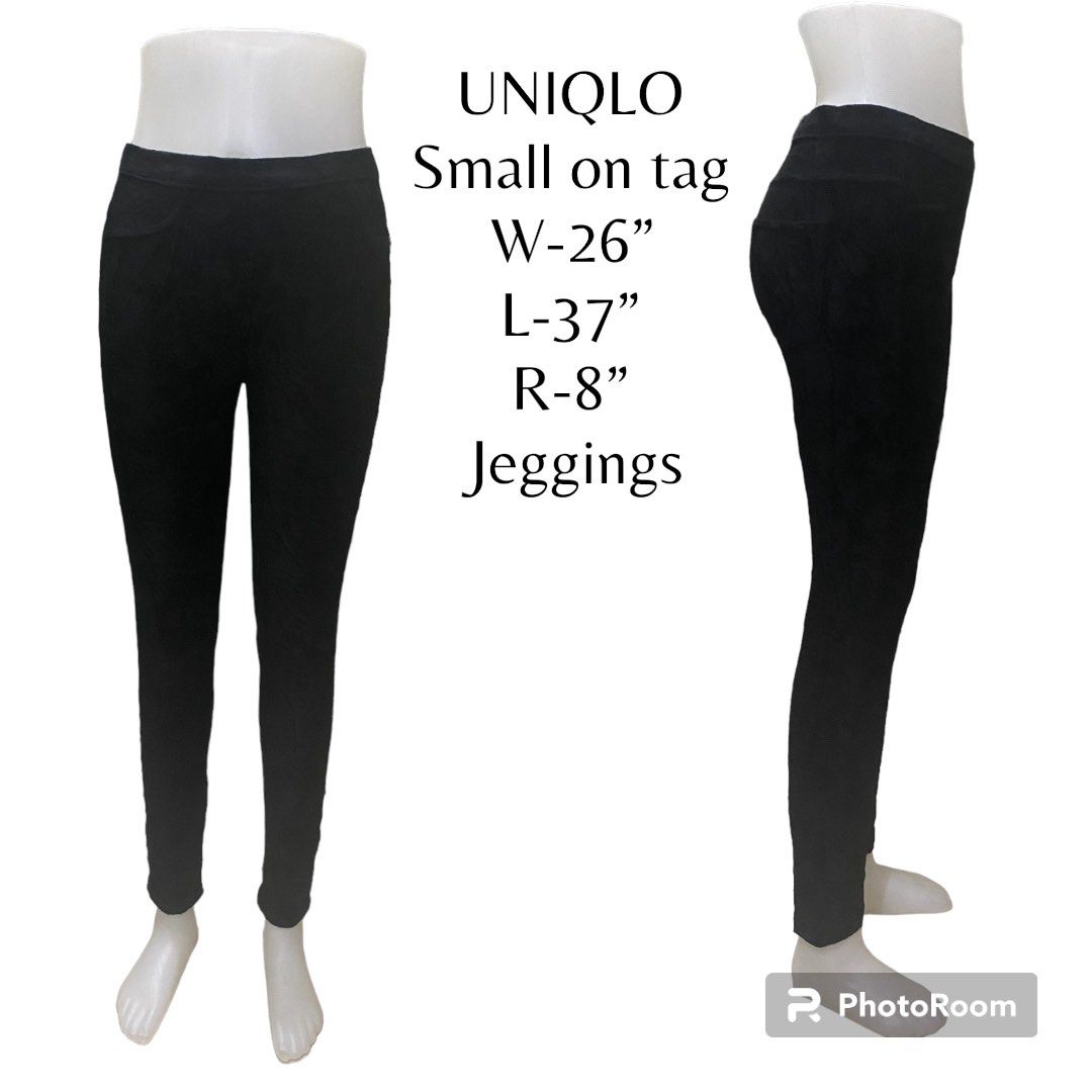 Uniqlo black jeggings XS, Women's Fashion, Bottoms, Jeans & Leggings on  Carousell
