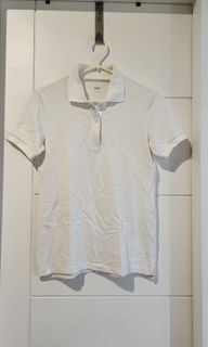 Uniqlo White Polo T-Shirt