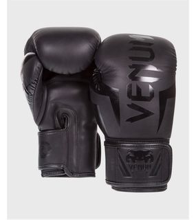 Venum Elite Boxing Gloves - Black 10 oz (Women)