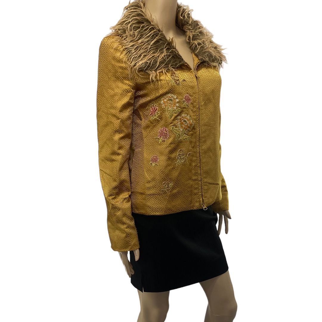 Jade Melody Tam Madeline Jacket in Damask Brocade