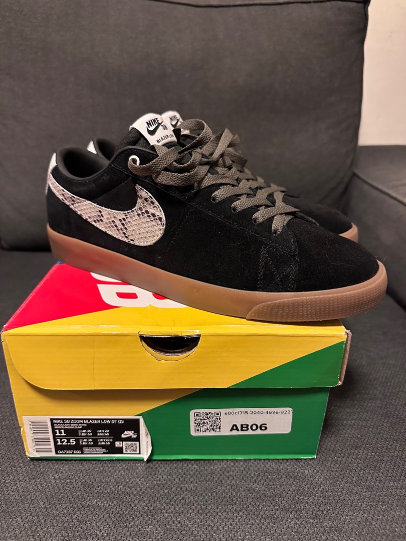 Wacko Maria Nike SB zoom blazer low GT QS size US11, 男裝, 鞋 