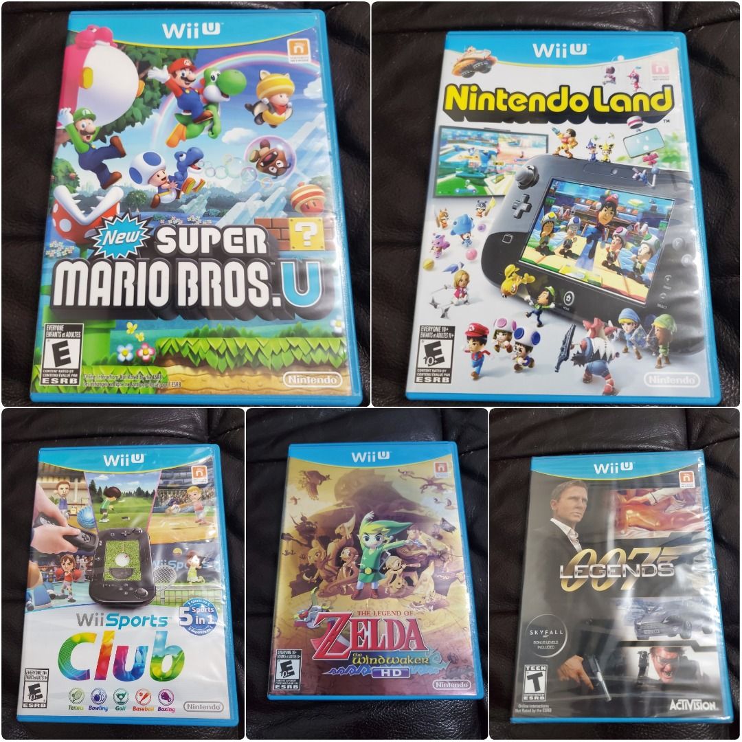 Wii U(5 x game)Super Mario Bros U/Nintendo Land/Zelda the
