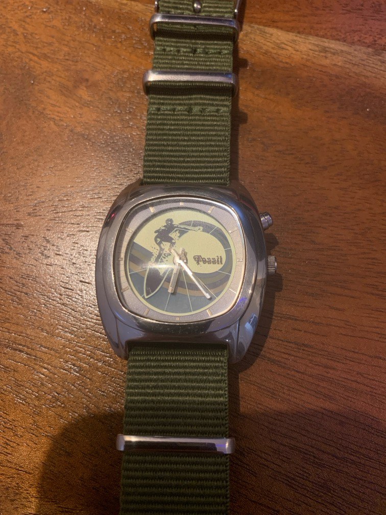 Fossil big tic 00s matrix watch y2k - 腕時計(アナログ)