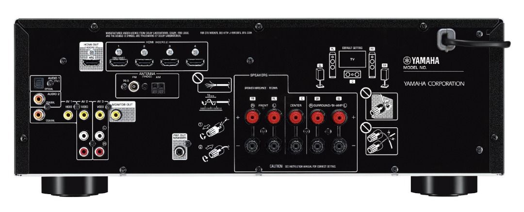 Yamaha 5.1 amplifier with speakers online