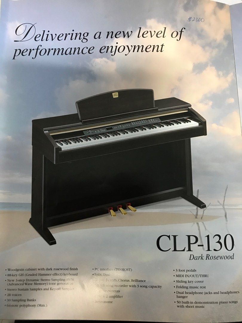 Yamaha clearance clavinova 130